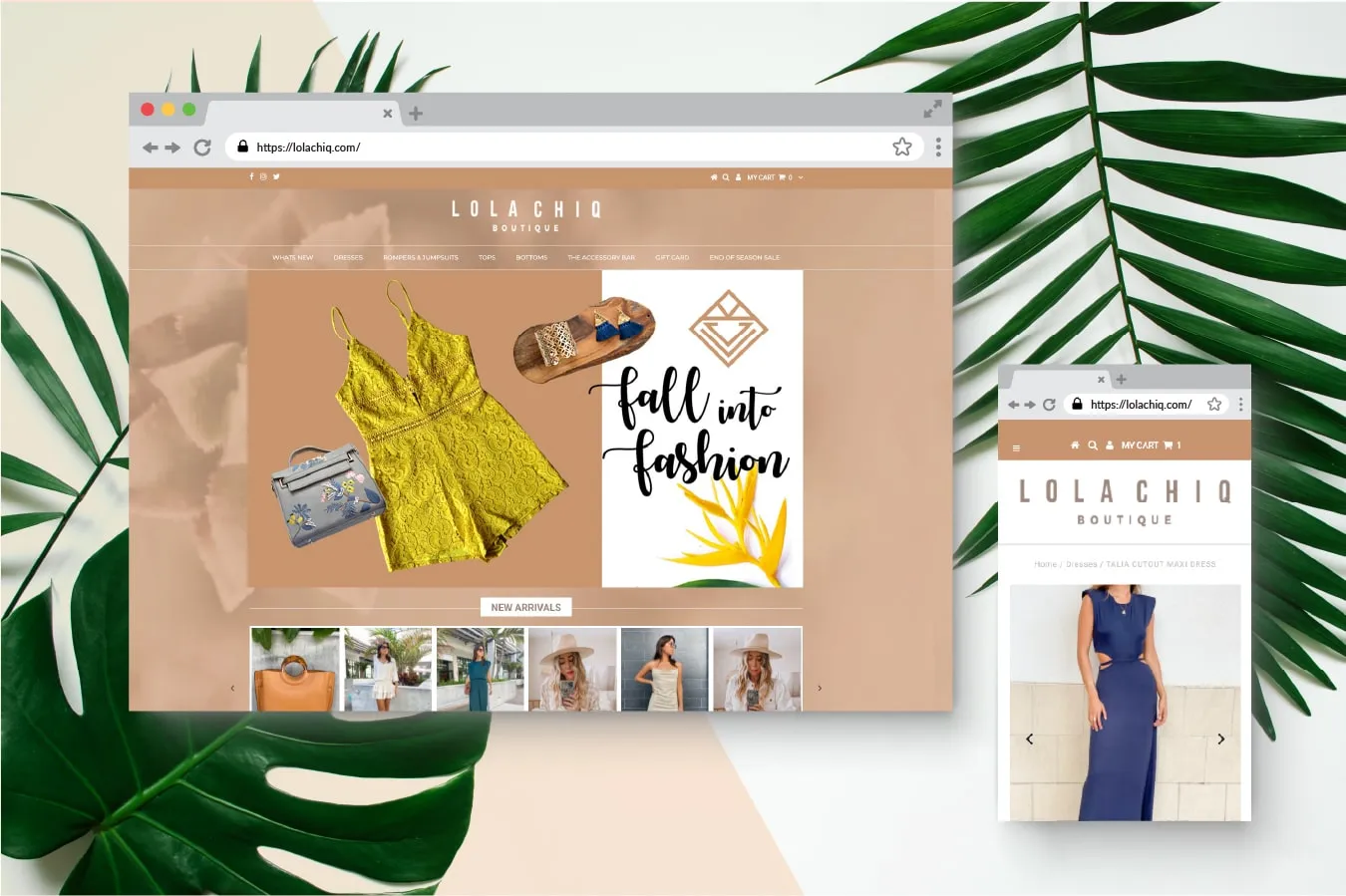Lola Chiq Boutique website design